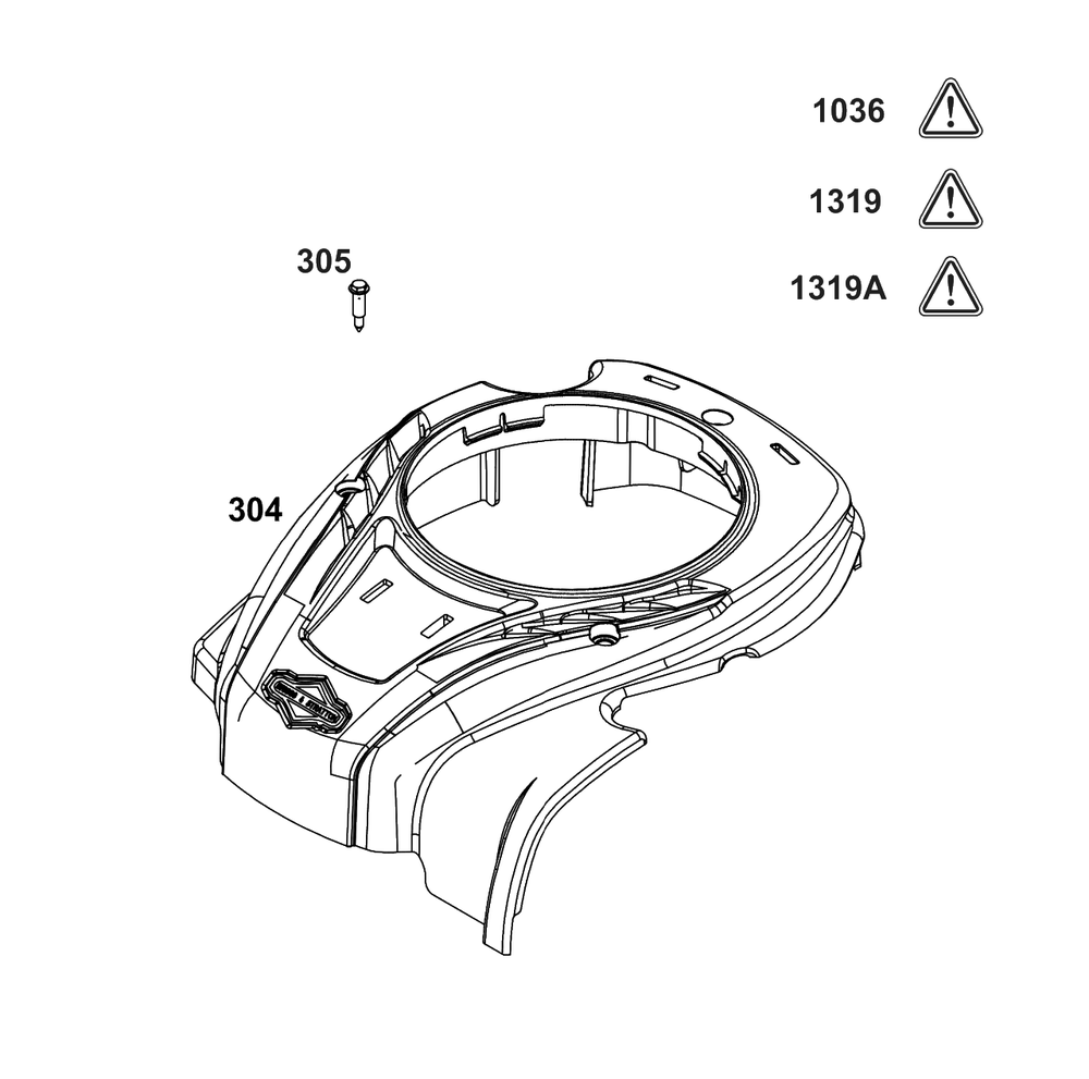Blower Housing Group Diagram and Parts List for 8P502-0097-H5  Briggs and Stratton Engine